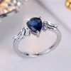Anillo de murciélago gota de agua de Halloween transfronterizo deseo nuevo personalidad simple nicho anillo de lujo ligero elegante venta al por mayor