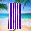 Toalla de Playa de Rizo Transfronteriza Europea y Americana Estampada a Rayas Toalla de Baño para Adultos para Natación Toalla de Playa de Microfibra para Comercio Exterior