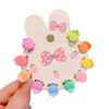 Accesorios para el Cabello de Niños Set de Pinzas para el Cabello de Bebé Pinzas Pequeñas de Colores para Niñas Adornos para la Cabeza Forma de Triángulo Estilo Coreano Fresco y Dulce