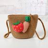Moda chapéu de pescador meninas coreano maré palha chapéu morango pai-filho chapéu de sol japonês dobrável praia chapéu atacado