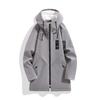 Casaco Masculino de Inverno Ali Tiger Novo com Forro de Lã de Cordeiro Comprimento Médio Espessado Quente Leve para Negócios Manga Longa