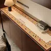Alfombrilla retro de tablero de ajedrez para aparador, impermeable y a prueba de polvo, alfombrilla rectangular para mueble de TV, lindo diseño de dibujos animados, alfombrilla decorativa para gabinetes de entrada