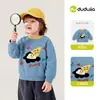 Novidades 15% de DescontoMoletom com Forro de Fleece Família Dudu Inverno Crianças Top Engrossado Roupas de Meninas Tesouro Quente