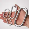 Venta al por mayor del fabricante Galvanizado de Hierro Forma de Pista de Aterrizaje Portante en U Hebilla Rápida de Escalada al Aire Libre Conector de Cadena de Hierro Anillo de Cadena para Mascotas