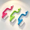 Cepillo de mano con forma de cisne para ranuras de puertas y ventanas, cepillo de limpieza para ranuras de cocina y baño, cepillo soplador de salida de aire acondicionado