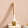 Cepillo para Ollas de Casa, Cepillo de Cocina para Lavar Ollas y Platos, No Graso, para Limpiar Encimeras de Cocina, Tazones y Platos, Cepillo de Limpieza Desincrustante, Al por Mayor