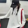 Jaqueta com Capuz para Meninas 2026 Outono Novo Estilo, Cardigan Moletom Listrado Color-Block para Crianças Maiores, Jaqueta de Outono com Zíper para Crianças