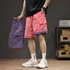 Pantalones Cortos Reversibles de Seda Helada para Hombres, Pantalones de Trabajo de Secado Rápido para Verano, Pantalones Cortos Holgados de Pierna Recta para Deportes al Aire Libre