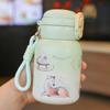 Mini Vaso de Agua Aislado para Niños Lujo Ligero de Alta Gama Ventosa Deportes al Aire Libre Resistente a Caídas Doble Tapa Doble Bebida Vaso de Dibujos Animados