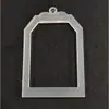 Placa acrílica de mahjong de arena movediza, placa acrílica de pie, material de decoración, hecho en casa, hecho a mano, bricolaje, hoja transparente en blanco, 4 hojas