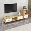 Mesa de Centro Combinación Gabinete de TV Extensible De Pie Madera Maciza Hogar Apartamento Pequeño Sala de Estar Moderna Simple Patas de Madera Maciza Gabinete de TV