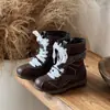 Botas de Moda para Niñas 2026 Nuevas Botas de Media Caña Estilo Británico para Niñas Otoño Invierno Suela Suave Botas de Longitud Media para Niñas