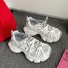 Zapatos de Padre Retro Americanos de Moda con Suela Gruesa para Aumentar la Altura para Mujer, Nuevos Zapatos Deportivos Casuales de Verano 2025, Versátiles y Casuales