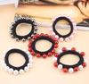 Banda para el cabello con perlas, anillo de toalla sin costuras, cuerda para el cabello, accesorios para el cabello, tocado, banda para el cabello de algodón sin envoltura, banda de goma para el cabello, lazo para el cabello