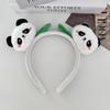 Faixa de Cabeça de Panda Feminina Foto de Viagem de Chengdu Check-in Grampo de Cabelo Faixa de Cabeça Zoológico Crianças Desenho Animado Engraçado Acessórios de Cabelo