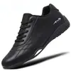 Zapatos de Hombre con Suela Blanda Resistentes al Desgaste, Nuevos Zapatos Blancos Paul Trendy Cubiertos de Cuero, Zapatillas Deportivas de Amortiguación de Aire Estilo Coreano, Zapatos Deportivos con Cordones para Hombre