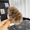 Outono e inverno novo clipe grampo de cabelo Mao Coreia do Sul super fada pelúcia acessórios de cabelo cabelo de coelho rex grande fofo pele clipe bb
