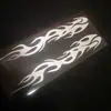 Pegatinas Reflectantes de Llama Colorida para Coche Pegatinas de Fuego Fantasma para Motocicleta Eléctrica Pegatinas Decorativas para Capó de Coche