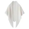 Chal Triangular de Cachemira Tejido para Mujer, Color Sólido, Versátil, Cubre Hombros, Cálido, Protección contra el Frío, Envuelta Alrededor de los Hombros, Bufanda Elegante
