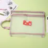 Bolsa de classificação por matéria em malha de camada dupla, bolsa de matéria em malha de nylon, bolsa específica para matéria, bolsa para provas de estudante, bolsa para guardar lição de casa