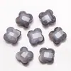 Nuevo Cristal Facetado Agujero Central Trébol de Cuatro Hojas 12mm Jade Porcelana Cristal Cuentas Accesorios para Tocados Accesorios para Joyería DIY