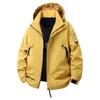 Jaqueta com Capuz Estilo Americano Roupas de Carga Masculinas Primavera Nova Cor Sólida Streetwear Esportes ao Ar Livre Tendência Versátil Casaco Top