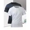 2026 Camiseta Casual Respirável de Secagem Rápida Transfronteiriça Manga Curta Masculina Fitness Corrida Esportes Ajustada Top de Treinamento de Basquete