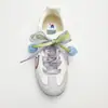 Zapatos de Tul Zapato Flor Hebilla de Zapato Cordones de Gasa Cola de Pez Gasa de Nieve Gasa de Perla Zapatos Blancos Zapatos de Entrenamiento Moral Accesorios Fabricante Venta al por Mayor