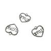 AliExpress DIY Pulseira Colar Acessórios AMOR Inglês Oco Carta de Amor Frisado Tecido Zipper Cabeça Pingente
