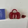 Bolso bandolera de lunares estilo chica dulce coreana, simple y elegante, nueva moda otoño 2026, bolso de hombro y axila de gran capacidad