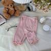 2025 Verão Novo Leggings Finas para Bebê Meninas Calças Externas Fashionáveis Calças Cinco Pontos Slim e Versátil para Crianças