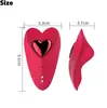 Vibrador Vestível Coração Vermelho para Mulheres, Vibrador com Controle Remoto para Casais, Brinquedo Sexual Vestível Invisível para Flertar