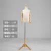 Adereços de Modelo Infantil Loja de Roupas Infantis Suporte de Exibição de Modelo de Roupa Infantil Base de Madeira Sólida Mesa Humana de Meio Corpo Boneca Infantil