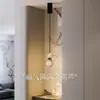 Luminária pendente de foyer estilo italiano Abóbora Dourada, altura ajustável, controlada por sensor, para decoração e ambiente de cabeceira do quarto