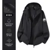 Chaqueta Exterior 3 en 1 para Hombres y Mujeres, Conjunto de Dos Piezas para Otoño e Invierno, Cortavientos, Impermeable, Forro Polar, Chaqueta Cálida para Montañismo