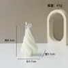 Estilo de Arte Nórdica Vela Aromática Triângulo Espiral Branca Atmosfera Ornamentos Criativos Vela Geométrica