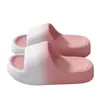 Chinelos de Verão Novos com Gradiente de Cor, Sola Grossa, para Uso Interno em Casa, Banheiro, Antiderrapantes, de Eva, para Casais, Chinelos Masculinos