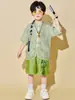 Figurinos de apresentação para o Dia das Crianças para alunos do ensino fundamental, uniformes de cheerleading estilo chinês para eventos esportivos, trajes de apresentação para o coral do jardim de infância
