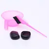 Pente aplicador de óleo capilar local Ferramentas DIY Pente profissional para tintura de cabelo Óleo para tratamento capilar Pente de dois lados Escova de cabelo Película reversa Conjunto de recipiente para óleo local