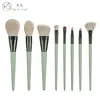Nuevo Producto Nongying 8 Brochas de Maquillaje Pelo Animal Pincel para Sombras de Ojos Set de Brochas de Maquillaje para Principiantes Cubo de Almacenamiento de Belleza