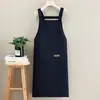 Delantal de Estilo Nuevo con Impresión de Logo, Ropa de Trabajo para Cocina, Hogar y Uso en Catering, Anti-Manchas y Resistente al Aceite