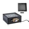Parrilla Eléctrica y de Carbón de Doble Uso 704D para Uso Doméstico, Estufa Exterior para Preparar Té y Asado a la Llama, Set de Estufa Interior Paquete Completo