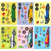 [Calificación Ce.Cpc] 6 Piezas/Paquete Compra Directa Transfronteriza Ensamblaje de Coche de Carreras DIY Juguetes de Rompecabezas para Niños Pegatinas DIY para Niños