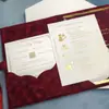 Nuevas invitaciones de boda, invitaciones de boda de terciopelo, invitaciones de boda, tarjetas de boda impresas, recuerdos de boda únicos y de alta gama