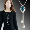 Cadena Larga para Suéter, Collar de Lujo Ligero y de Alta Gama para Mujer, Accesorio de Borla Moderno y Versátil, Colgante Simple de Perla que No se Desvanece