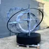 Escultura de Fuente de Agua Grande para Exteriores de Acero Inoxidable Personalizable, Escultura Decorativa de Paisaje Abstracta con Espejo para Exteriores