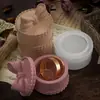 Molde de Caixa de Armazenamento Mini Laço de Cimento Gesso, Armazenamento de Anel de Joia Multicamadas, Molde de Silicone de Resina