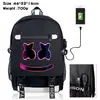 DJ Americano Marshmello Mochila Marshmallow Mochila da Moda Mochila de Estudante Bolsa de Viagem ao Ar Livre