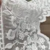 Encaje de Malla Blanca con Borde Ondulado de Gloria de la Mañana Soluble en Agua para Ropa de Mujer y Niña, Faldas Hanfu, Decoración de Cortinas y Accesorios para Cama