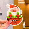 Clip para oreja para niños lindo caricatura Papá Noel alce chica Mori Joyería aretes sin agujero aretes para niña